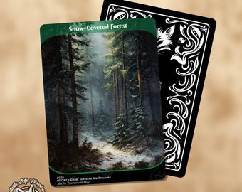 MTG Altered Cards Set Snow Covered Forest & Snow Covered Mountain - Etsy MTG Altered Cards Set Snow Covered Forest & Snow Covered Mountain - Etsy