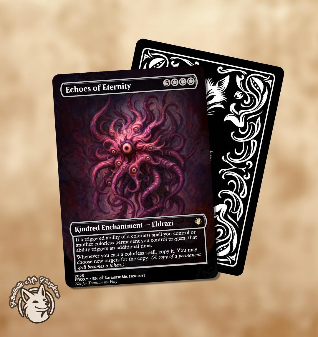 fear of eternity 4枚セット Echoes of Eternity | Proxy Card - Etsy