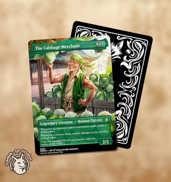 cabbage merchants mtg card Commander Deck EDH Deck The Merchant 100 Magic Cards Custom Deck Avatar: The Last Airbender Green Food Deck What is the difference between Mint Cabbage Merchant - Etsy Canada