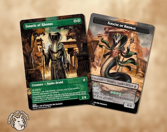 Fanatic of Rhonas & Eternalized Token | Proxy Cards — Choose One or Both!