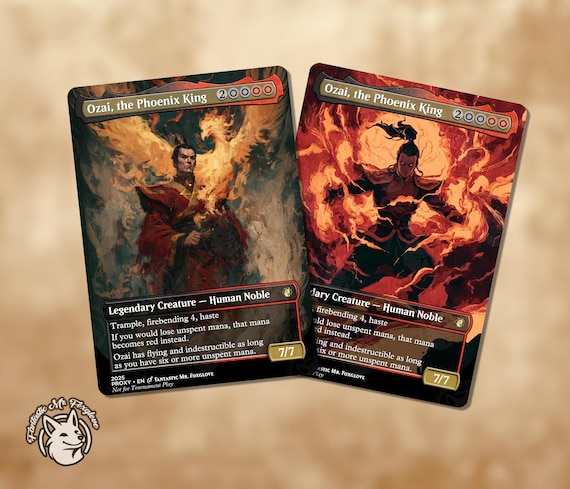 Ozai, the Phoenix King | Proxy Card — Choose Your Art! - Etsy Israel