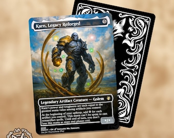 Karn, Legacy Reforged & Silver Golem | Proxy Cards - Etsy