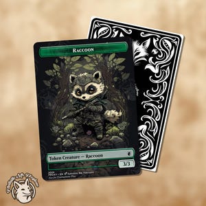 Waschbär-Token | Benutzerdefinierte Kunst-Proxy-Karte