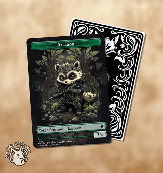 Raccoon Token | Custom Art Proxy Card