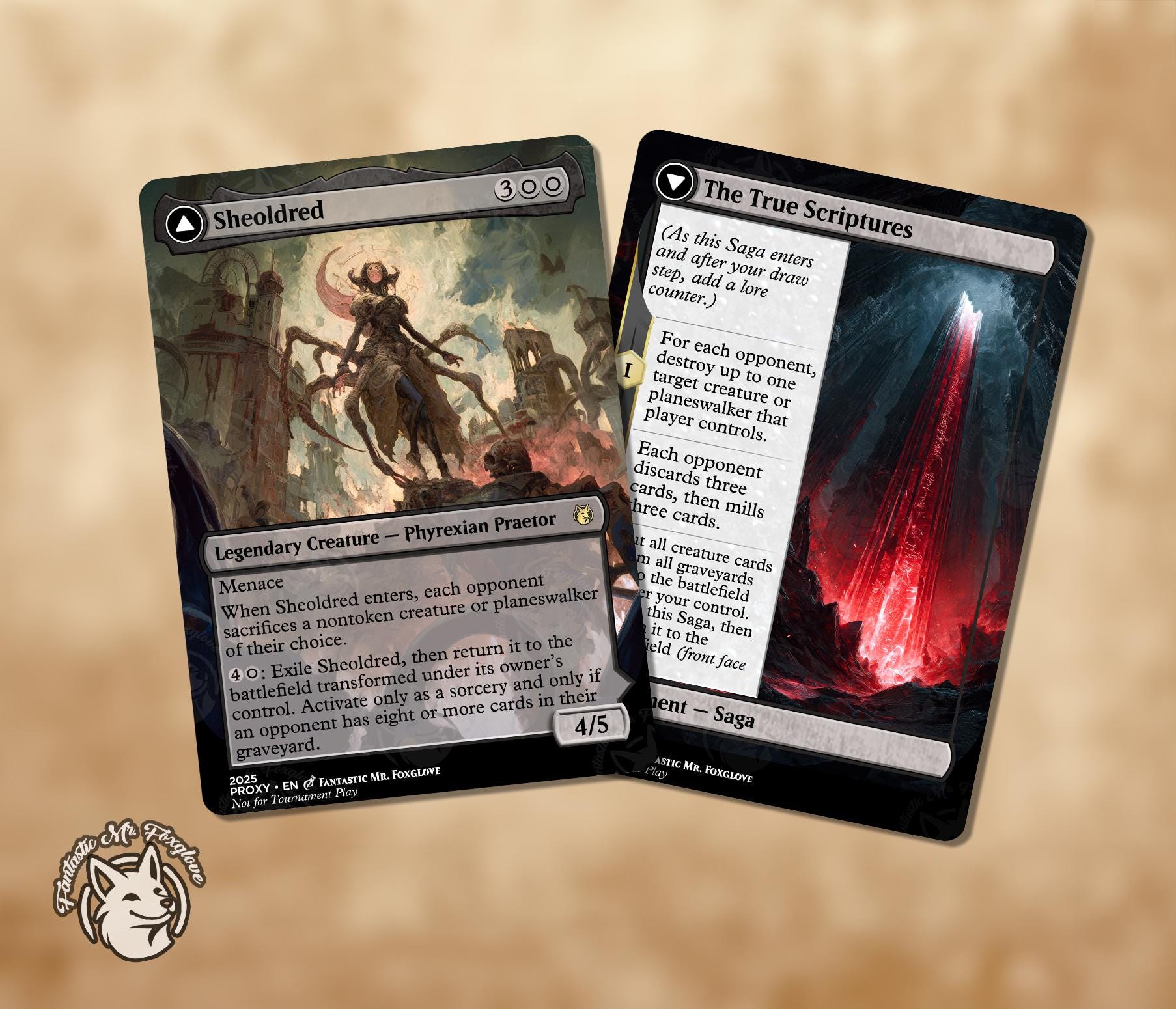 3 Sheoldreds Bundle | Proxy Cards — Sheoldred the Apocalypse