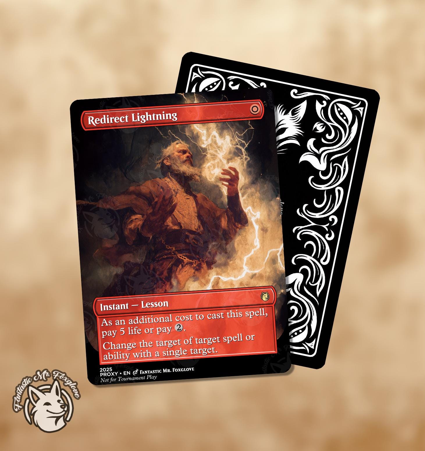 Redirect Lightning | Proxy Card  Choose Your Art! - Etsy Ireland