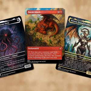 Sneak Attack-paket | Proxykort — Sneak Attack, Emrakul The Aeons Torn och Atraxa Grand Unifier