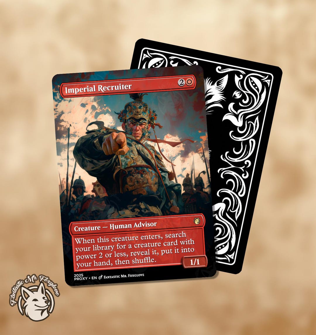 Imperial Recruiter | Proxy Card - Etsy