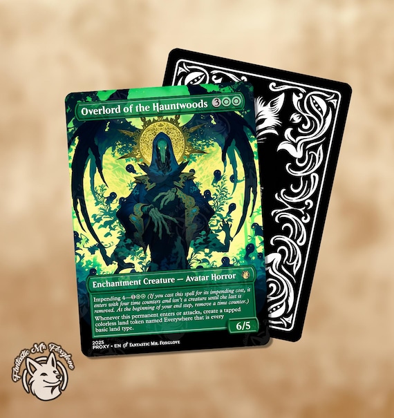 Overlord of the Hauntwoods | Proxy Card — Choose Your Art! - Etsy