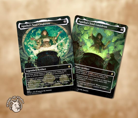 Agatha's Soul Cauldron | Proxy Card — Choose Your Art! - Etsy