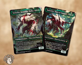 Vorinclex, Monstrous Raider and Voice of Hunger | Proxy Cards