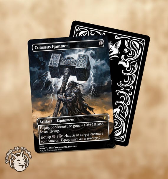 Colossus Hammer | Proxy Card - Etsy Colossus Hammer | Proxy Card - Etsy