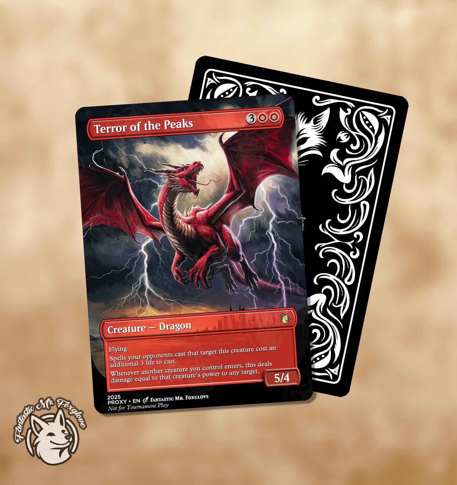 Terror of the Peaks | Proxy Card — choose Your Art! - Etsy
