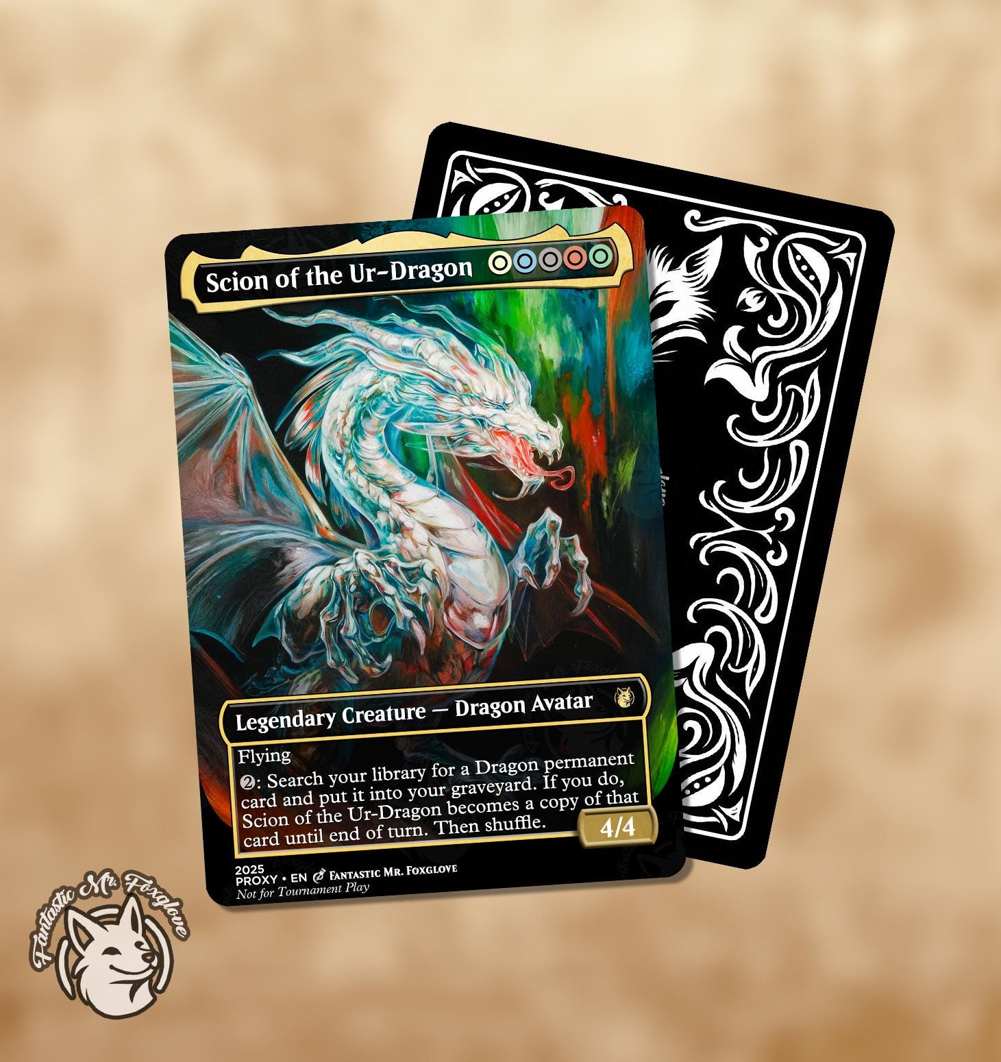 Scion of the Ur-dragon | Proxy Card — Choose Your Art! - Etsy