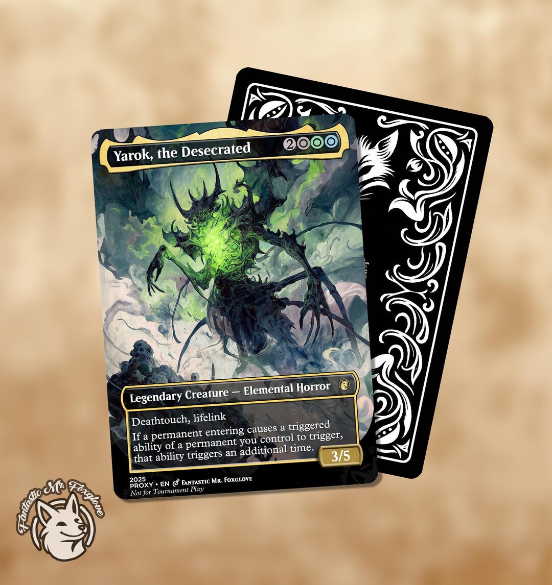 Yarok, the Desecrated | Proxy Card - Etsy