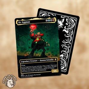 dr eggman card sleeves Sonic The Hedgehog Needs You Steam Punk Poster Gentle Cycle Eggman Decorative Deck Box!
