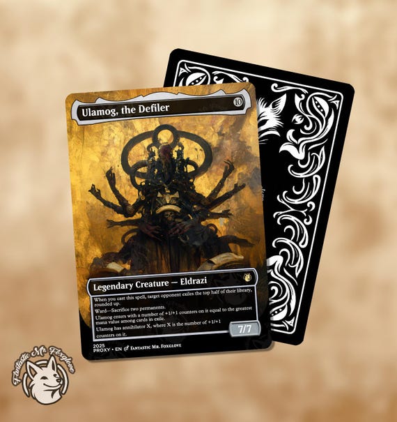 Ulamog | Eldrazi Proxy Card — Choose from the Ceaseless Hunger, Infinite Gyre, or Defiler!