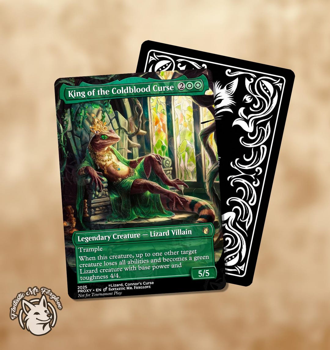 King of the Coldblood Curse | Proxy Card — lizard Connors's Curse