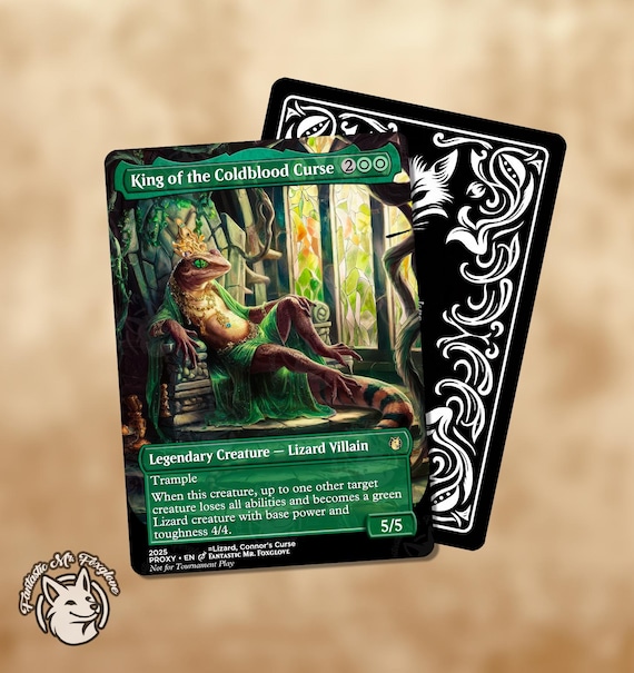 King of the Coldblood Curse | Proxy Card  lizard Connors's Curse, OMB  Version - Etsy