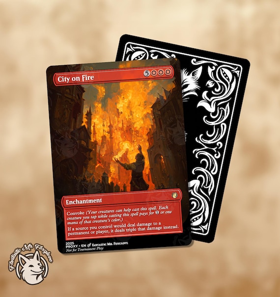 city on fire mtg card  (Modern deck)  Archidekt Convoke (Your creatures can help cast this spell Jake Murray Studio Ltd.-Magic: The