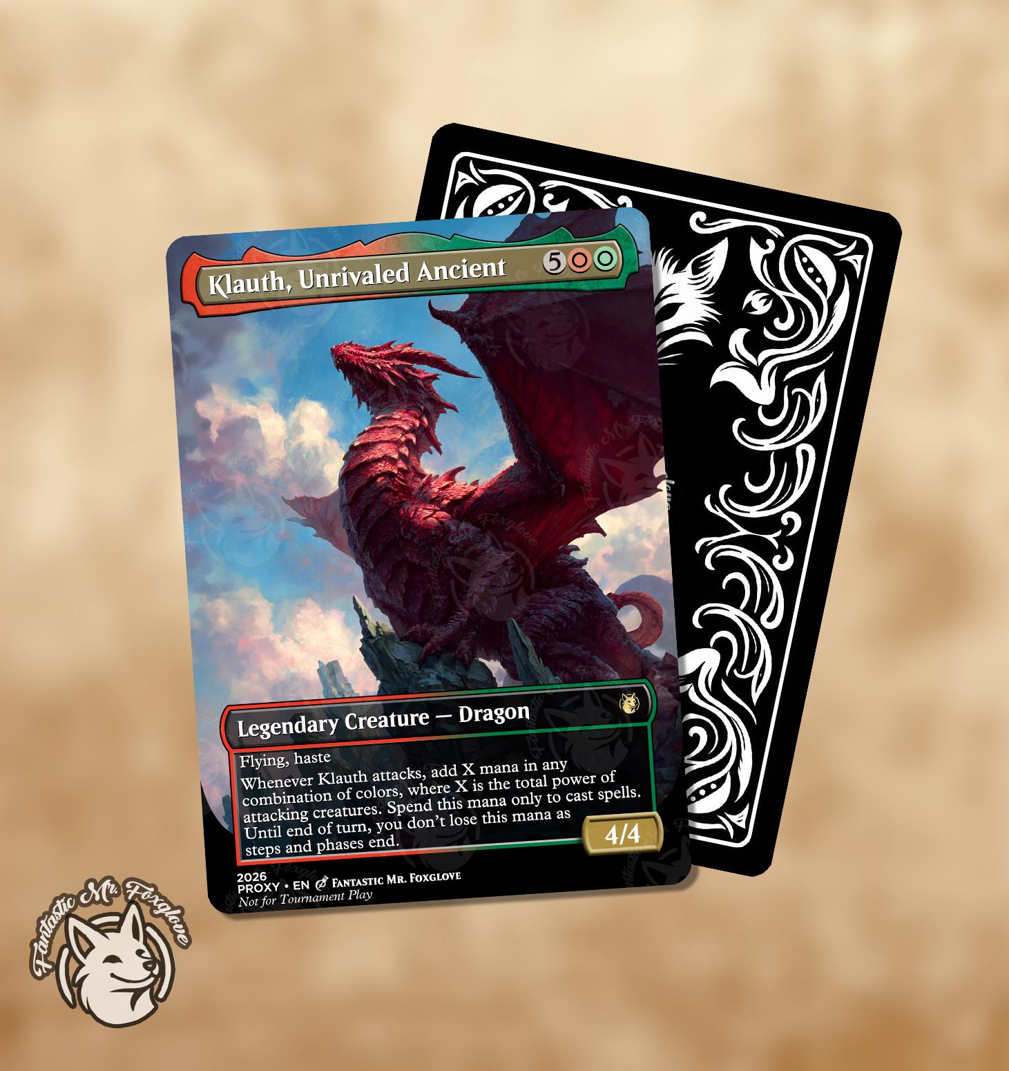 Klauth, Unrivaled Ancient | Proxy Card - Etsy