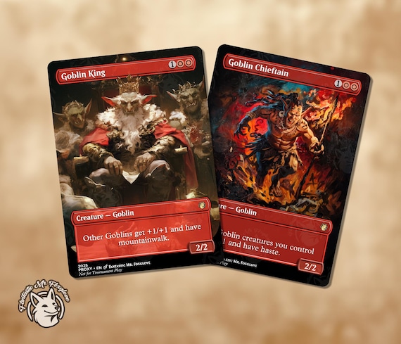 Goblin King & Goblin Chieftain | Proxy Cards