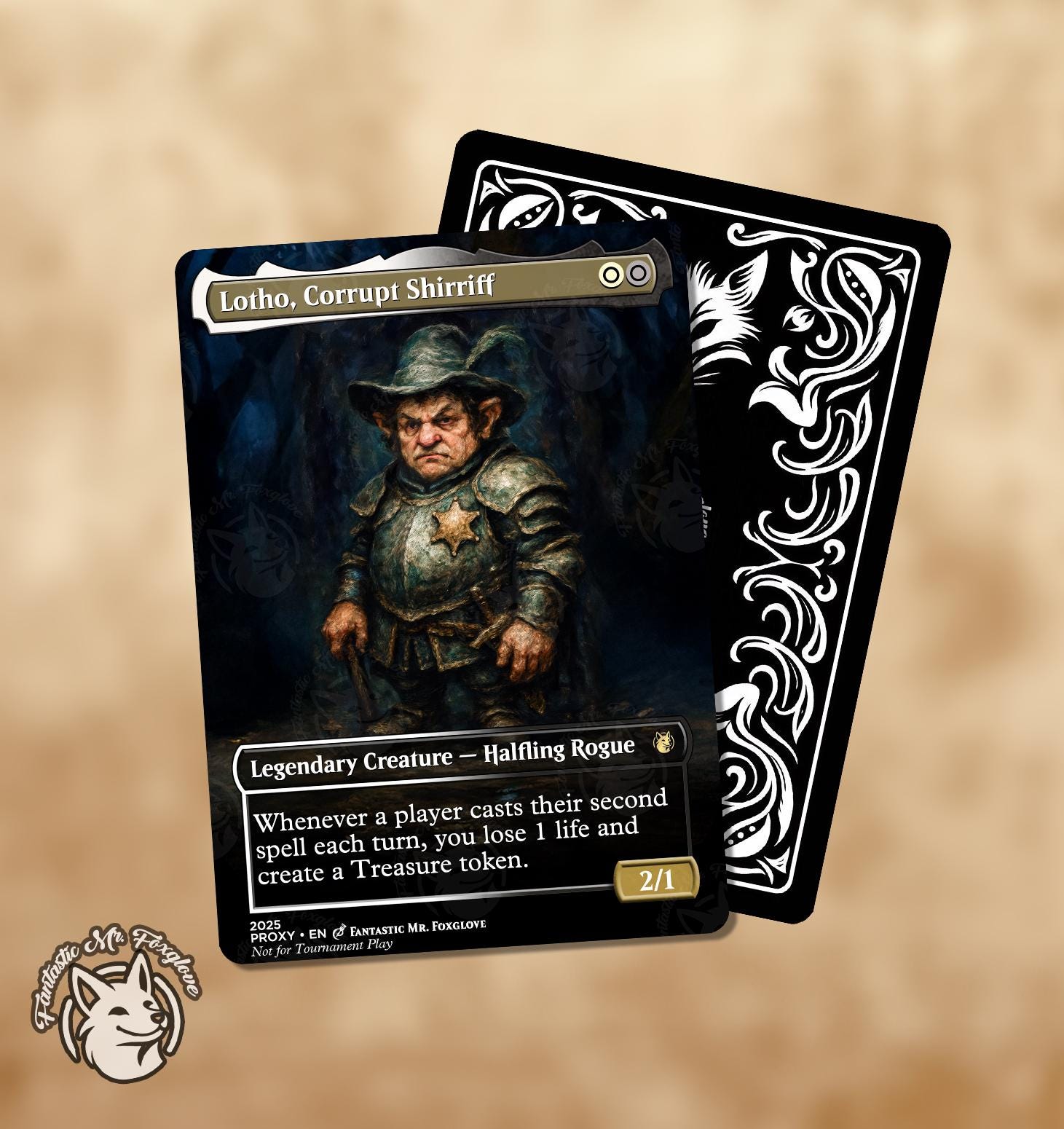 Lotho, Corrupt Shirriff | Proxy Card - Etsy