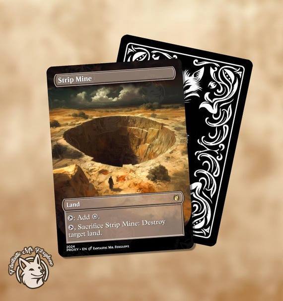 Wasteland & Strip Mine | Proxy Cards - Etsy