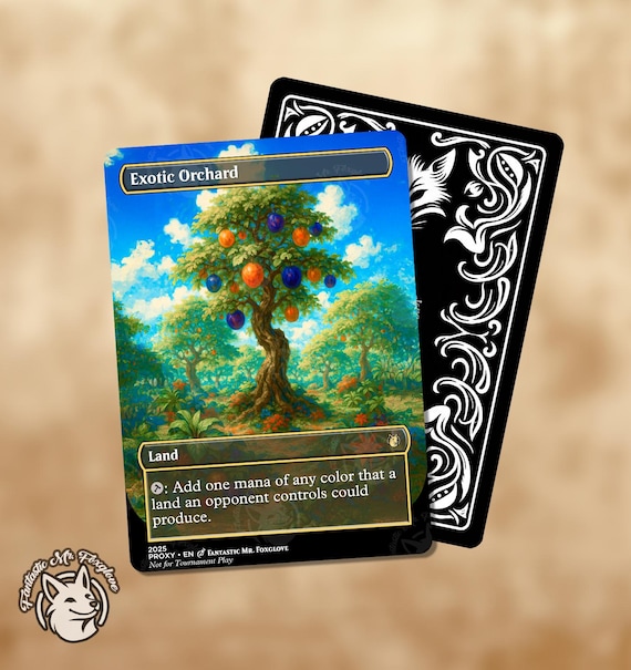 Exotic Orchard | Proxy Card — Choose Your Art! - Etsy