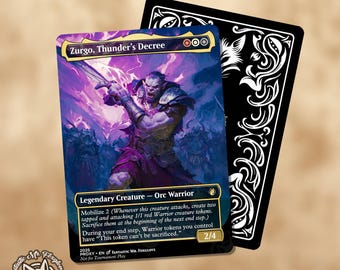 Zurgo, Stormrender and Zurgo, Thunder's Decree | Proxy Cards - Etsy