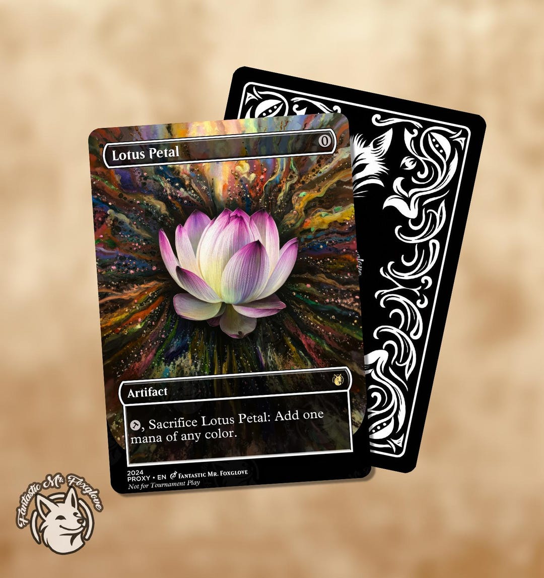 Lotus Petal | Proxy Card - Etsy