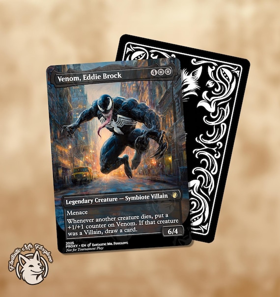 Venom, Eddie Brock | Proxy Card — Choose Your Art! - Etsy