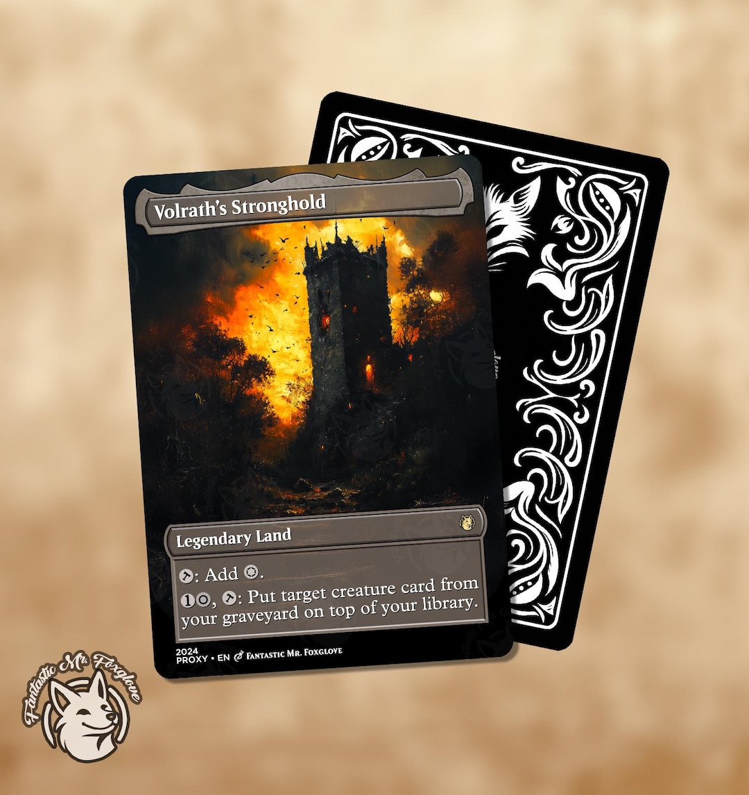 ご*ん様 MTG Volrath's Stronghold 他 8枚セット Volrath's Stronghold | Proxy Card — Choose Your Art! - Etsy