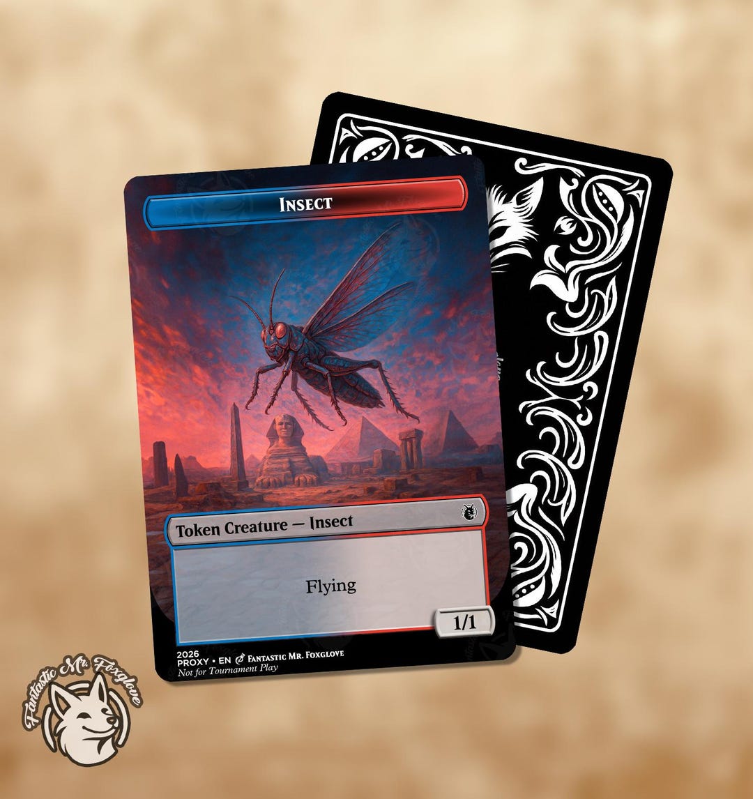 Locust UR Insect Token | Proxy Card — Perfect for the Locust God! - Etsy