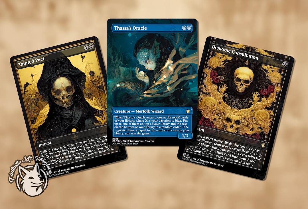 Thoracle Combo Bundle | Proxy Cards — Thassa's Oracle, Tainted