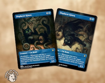 Displacer Kitten - Full Art Custom Card - Etsy
