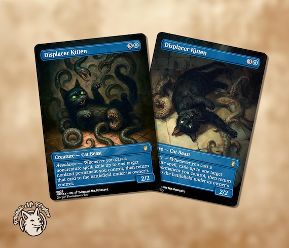 Displacer Kitten | Proxy Card — Choose Your Art! - Etsy