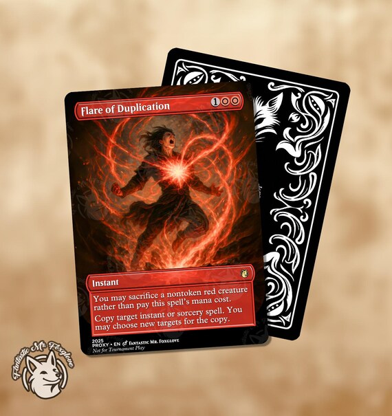 Flare of Duplication | Proxy Card - Etsy