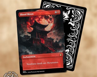 Confetti Foil Proxy Card- Blood Moon- Gloss Finish- Very Sparkly