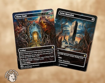 Bóveda de maná y Monolito sombrío / Cartas proxy