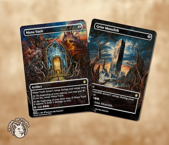 Mana Vault & Grim Monolith | Proxy Cards
