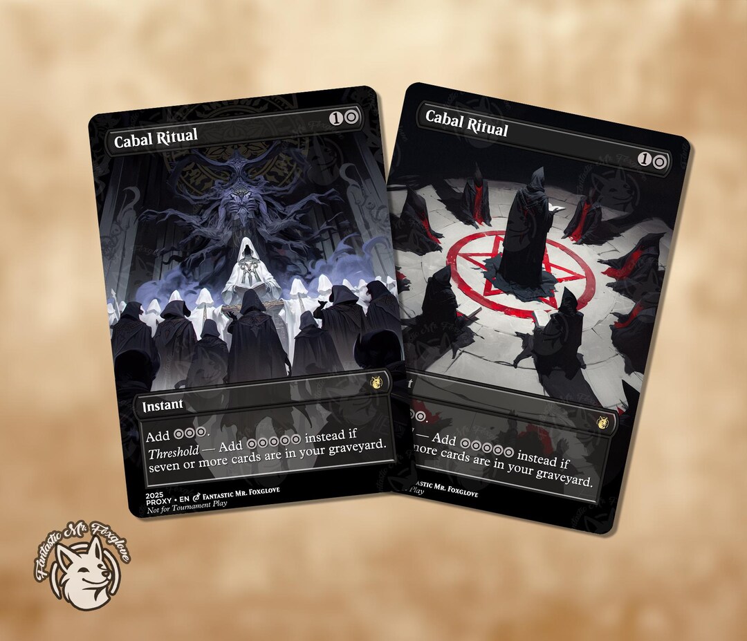 Cabal Ritual | Proxy Card — Choose Your Art! - Etsy