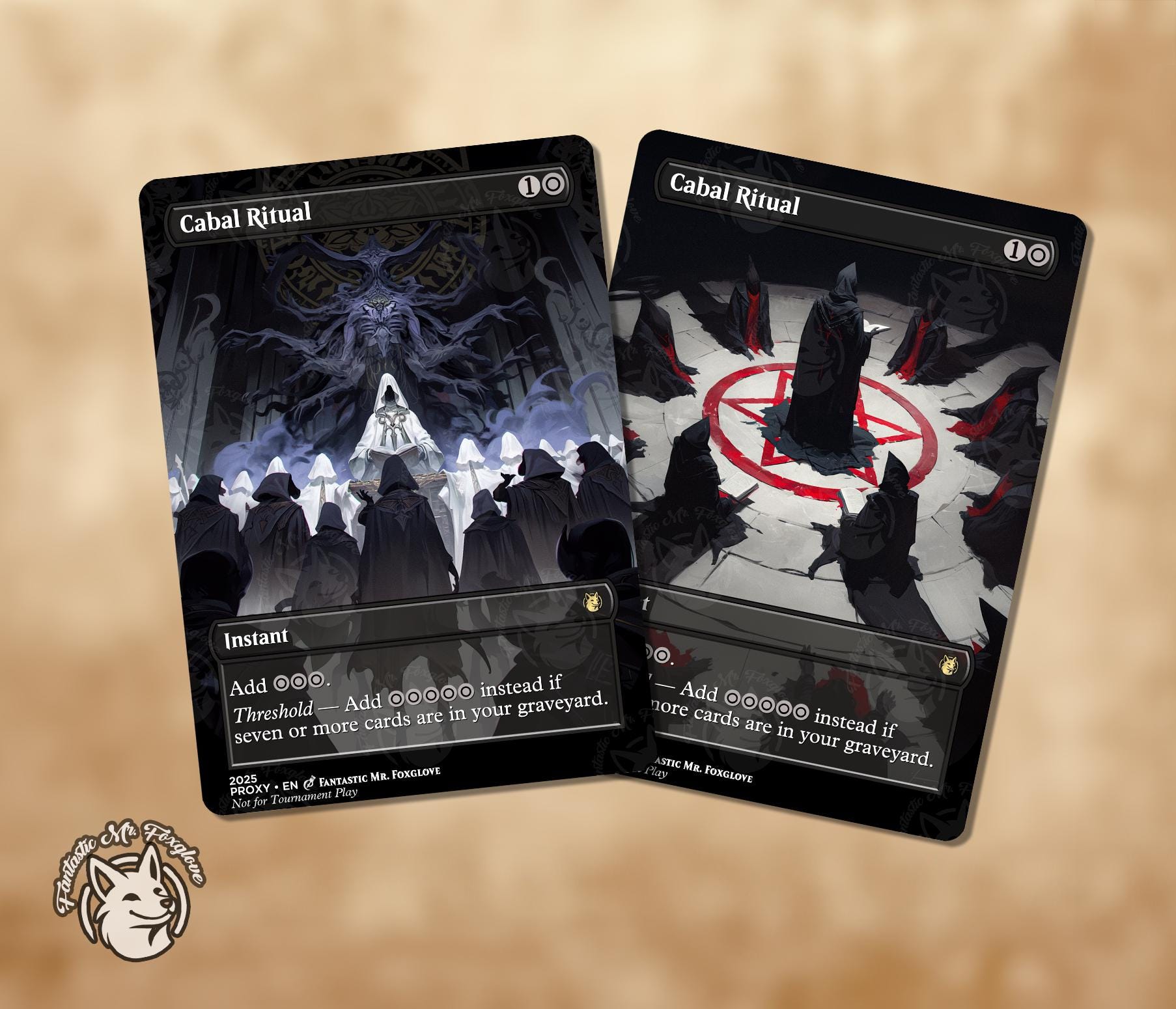 Cabal Ritual | Proxy Card — Choose Your Art! - Etsy
