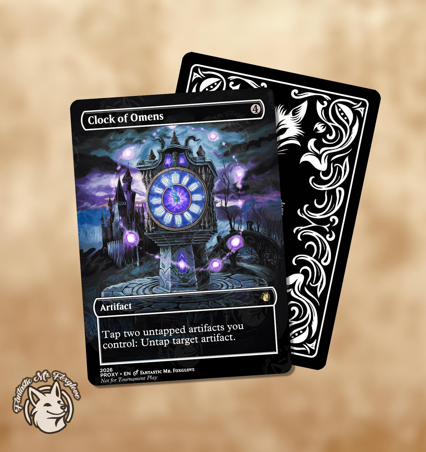 Clock of Omens | Proxy Card - Etsy