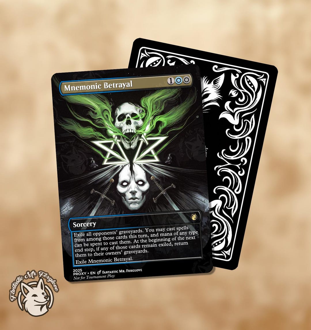 Mnemonic Betrayal | Proxy Card - Etsy