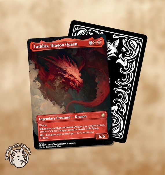 Lathliss, Dragon Queen | Proxy Card - Etsy