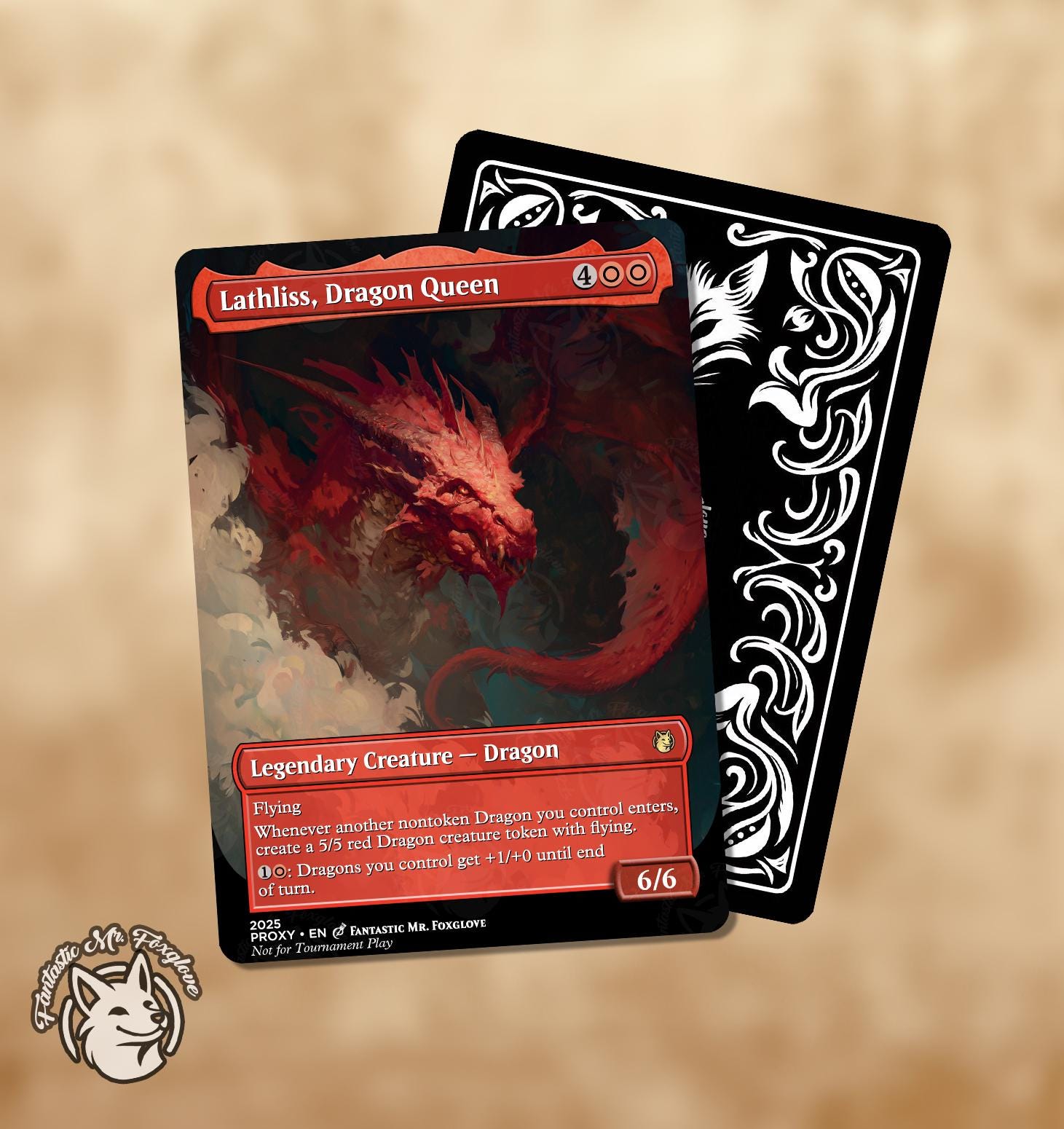 Lathliss, Dragon Queen | Proxy Card - Etsy