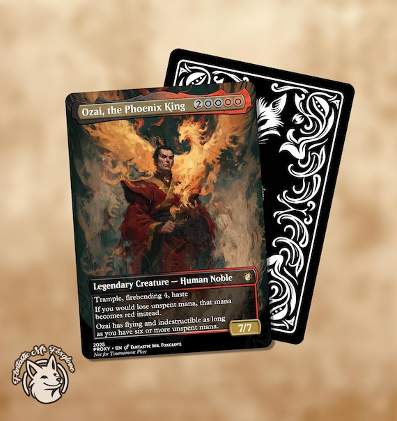 Ozai, the Phoenix King | Proxy Card — Choose Your Art! - Etsy
