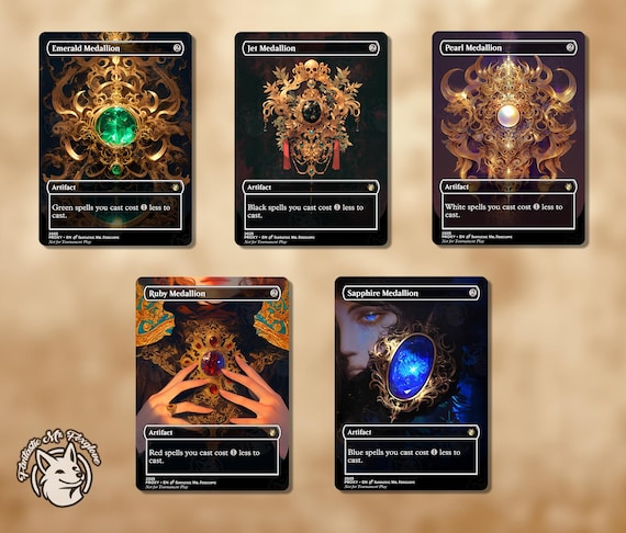 5 Medallions | Proxy Cards — Emerald, Jet, Sapphire, Ruby and Pearl Medallion