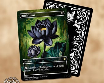 黒の防御円　mtg アーティストプルーフ　ペイント　ロータス ブラック・ロータス | キューブ＆ヴィンテージのプロキシ（アートを選